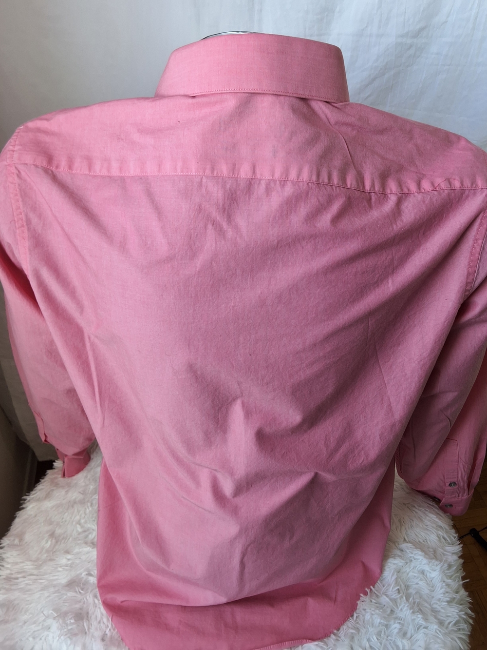 Kenneth Cole Slim Fit Dress Shirt – Men’s Pink Button Down Long Sleeve - Picture 4 of 8
